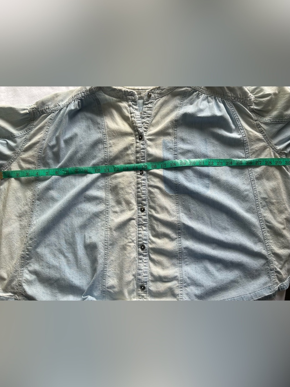 We The Free by Free People “Set Sail” Denim Button-Up Shirt - Picture 12 of 12